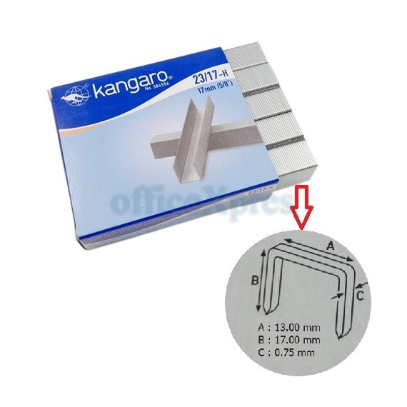 

Isi Staples Jilid 2317 23/17 Kangaro Sejenis 1217 Max Etona