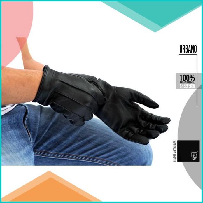 Genuine Leather Riding Gloves URBANO Sarung Tangan Kulit Harley Vespa