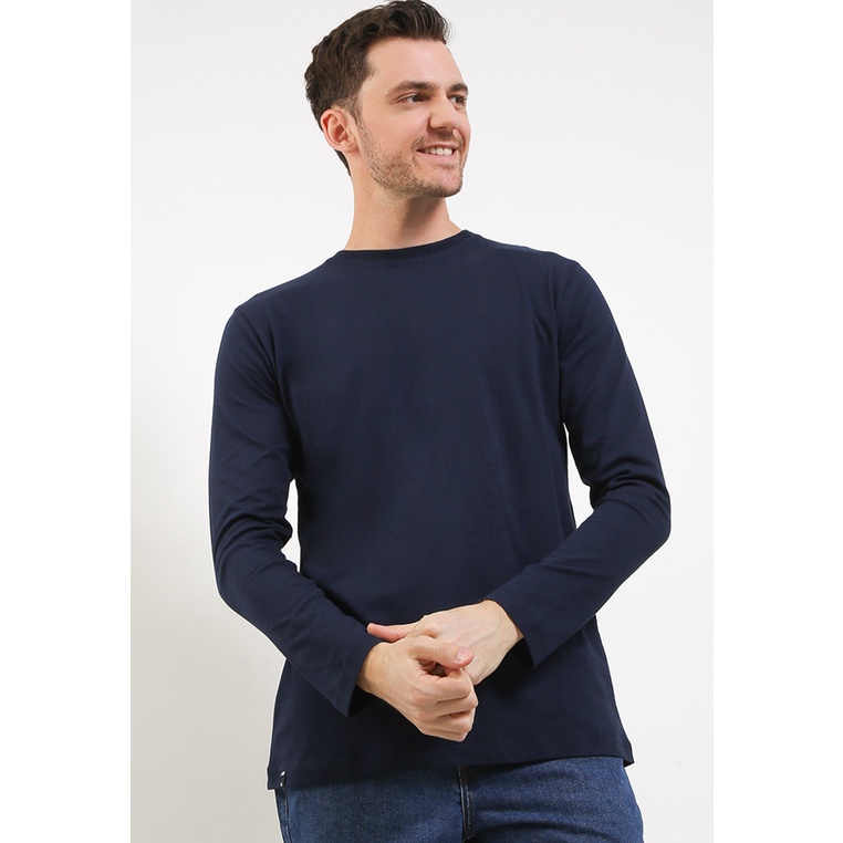 Kaos REMIX JEANS Original Pria Shirt on Asli 100% Anggun Tshirt Tangan Panjang Polos E171J24 Dewasa 