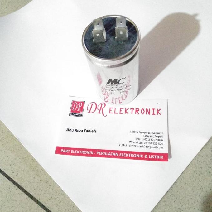 Kapasitor Capasitor MC Running AC 10uf 10 uf mikro 400 450 v volt dre3