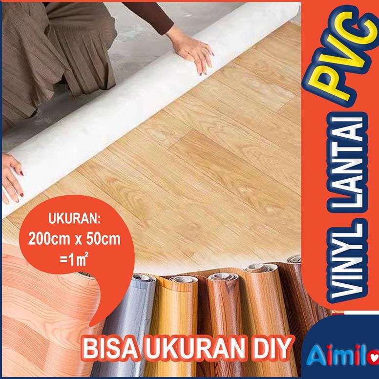 Aimilo Karpet Plastik Karpet Lantai Foam Vinyl Plastik Tebal Lebar 2m Tebal 0.7mm Import (Korea) Ant