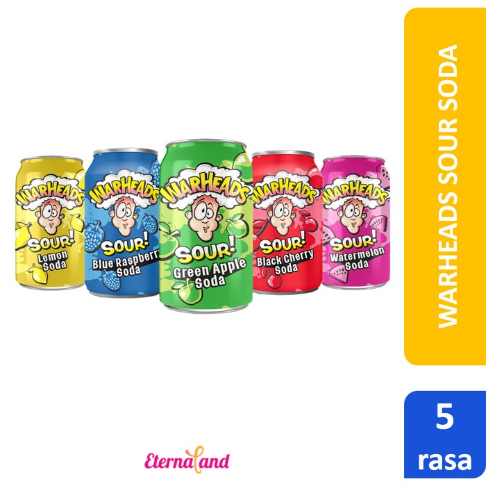 

Warheads Sour Soda - Minuman Soda Warheads Impor Usa