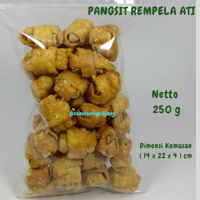 

Keripik Pangsit Bawang Bentuk Rempela Ati Isi Kerupuk 250 G