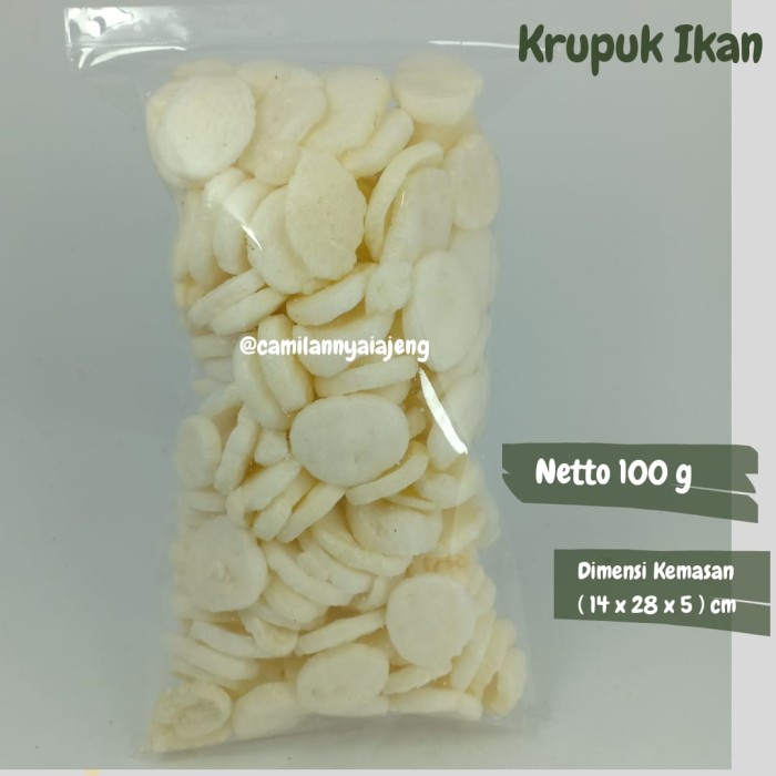 

Kerupuk Ikan Tengiri Koin Yogi Original Gurih Asin 100 G