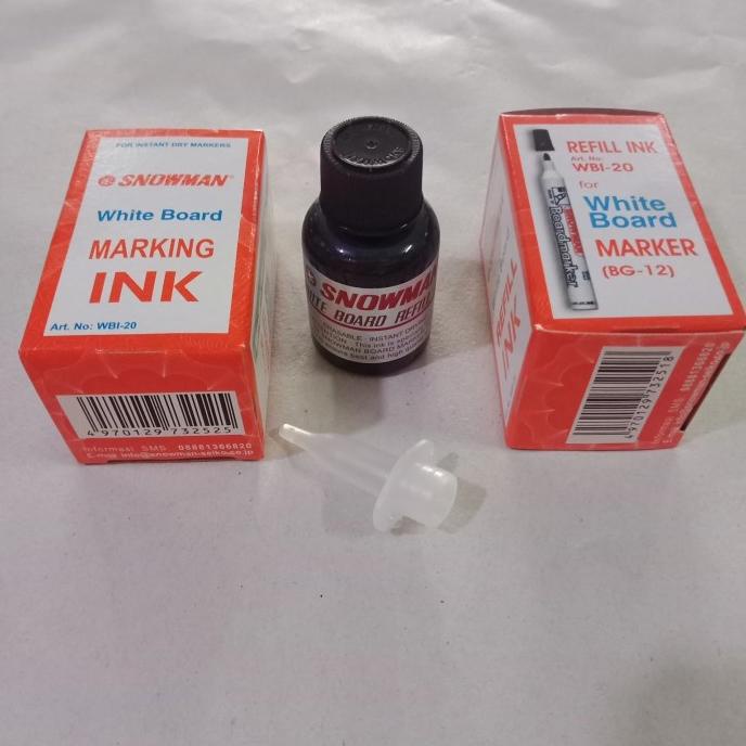 

Tinta Refill Spidol Snowman White Board / Permanent Marking Ink Kode 25