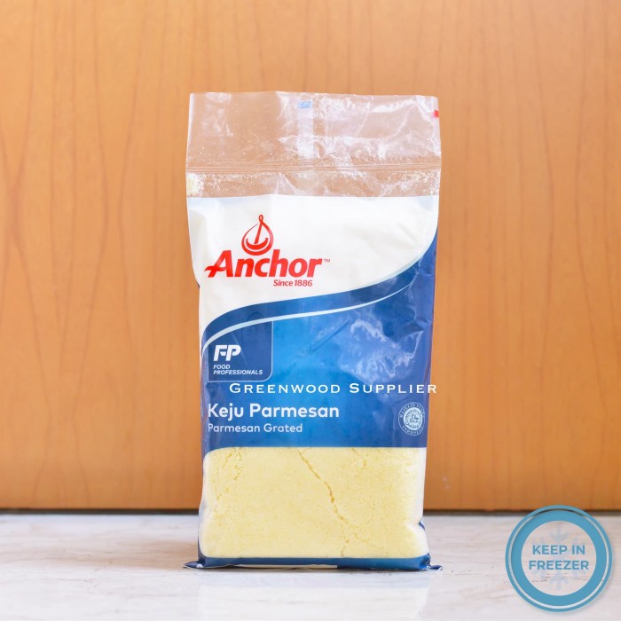 

Terbaru Anchor Parmesan Bubuk / Grated Parmesan - 250G (Premium) Promo Terlaris