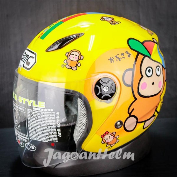 Bmc Helm Milan Sanrio Monkichi #1 Yellow Dewasa