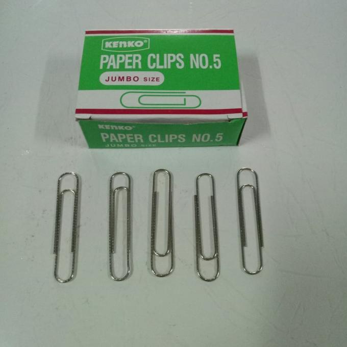 

Paper Clip No. 5 - Klip Kertas / Penjepit Kertas Jumbo Size Kode 1023