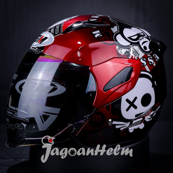 Gm Helm Fighter Speak Up- Red Maroon- Sr Speak Up