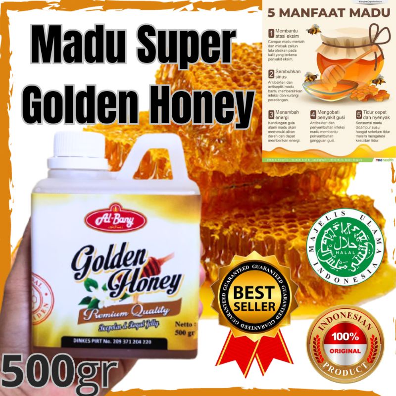 

Madu Super Golden Honey Nett 500gr Original Al-bany