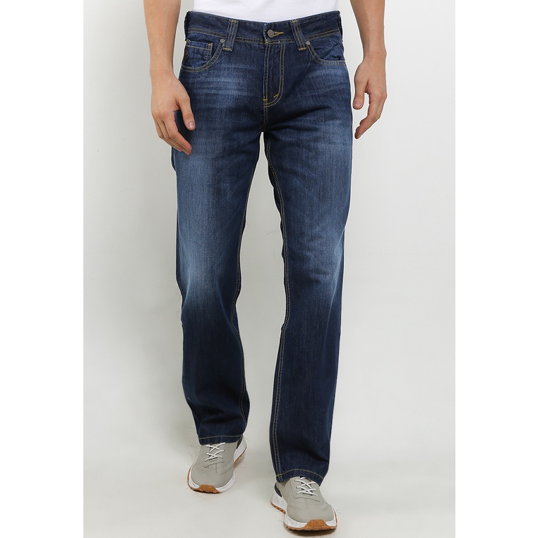 Celana Jeans Lois Original Pria Denim Warna biru Asli 100% Viral Straight Fit Pants CFS059C Male Timeless