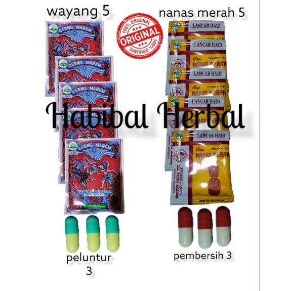 

New jamu terlambat bulan | jamu lancar haid | jamu cap wayang + nanas merah