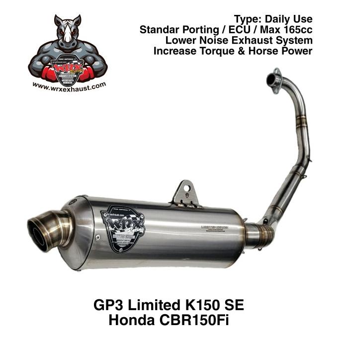 Knalpot WRX GP3 Limited K150 SE CBR150Fi