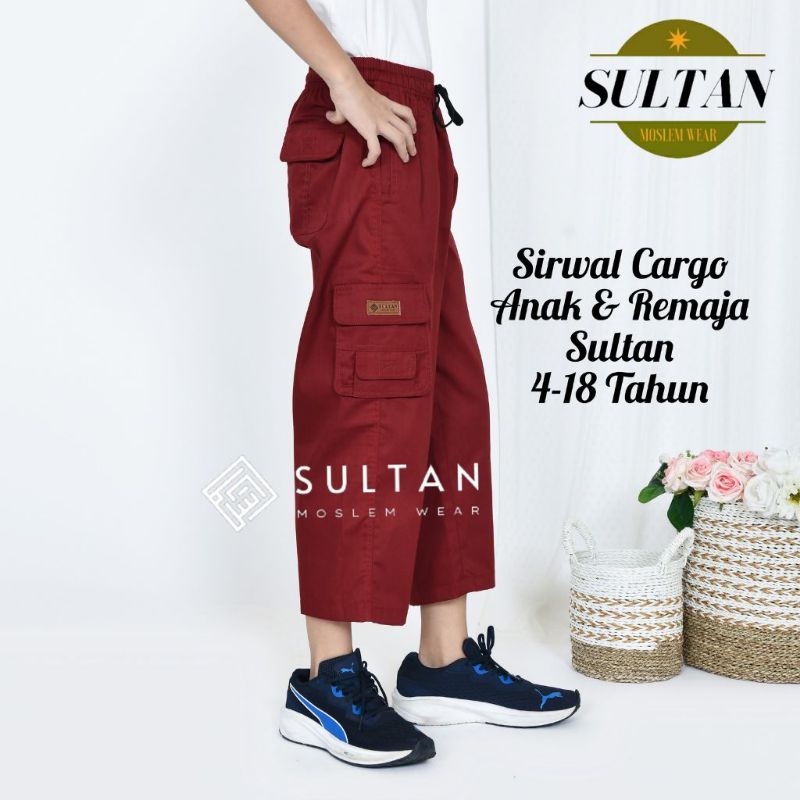 SIRWAL CARGO ANAK CARGO MUSLIM PANJANG ANAK LAKI LAKI USIA 4 -13 TAHUN/CARGO ANAK MUSLIM SIRWAL laki