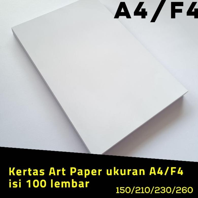 

Trendy Kertas Art Paper ukuran A4/F4 isi 100 lembar 150/210/230/260 ..