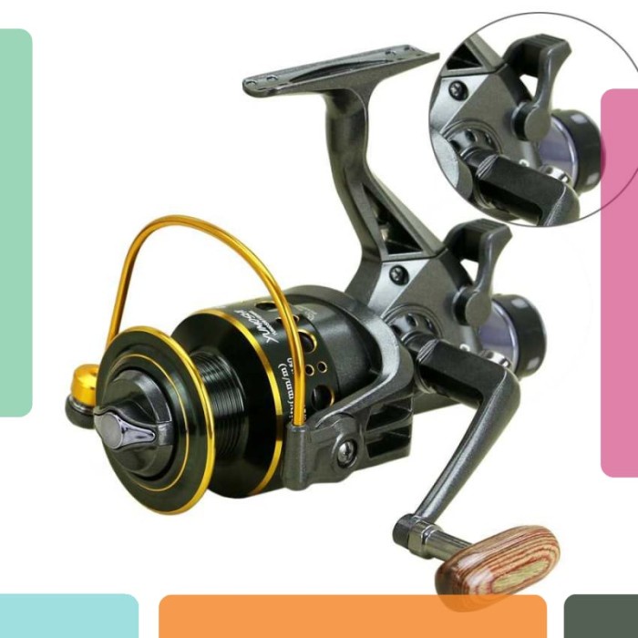 Reel Alat Rell Pancing Ul Murah Power Handle Berkualitas Kuat Yumoshi