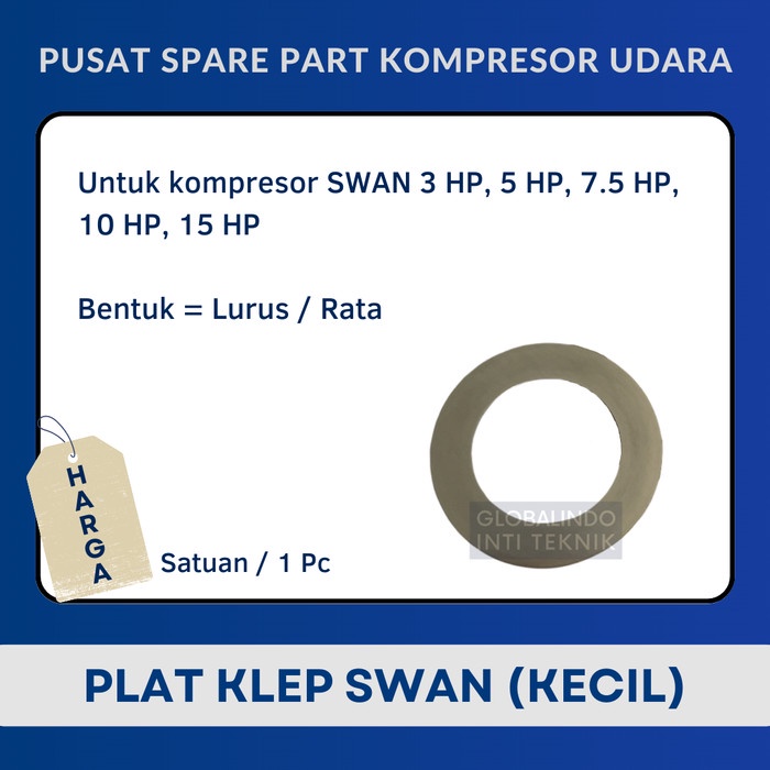 FREE ONGKIR PLAT KLEP KECIL / VALVE PLATE KOMPRESOR ANGIN SWAN 3 5 7.5 10 15 HP FREE ONGKIR