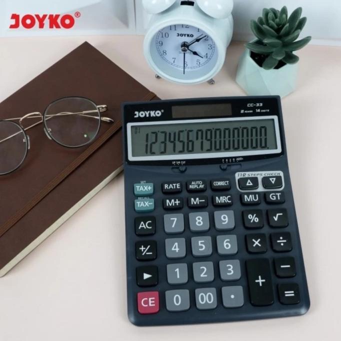 

Joyko Cc 33 Check & Correct Calculator - Kalkulator Meja Spt Dj-240D Kode 731