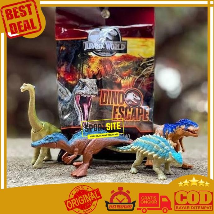 Jurassic World Dino Escape Mini Action Dino Figure Mainan Ori Mattel Kode 1302