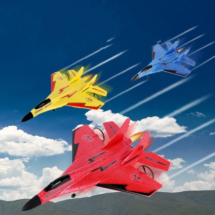 MAINAN PESAWAT TERBANG REMOTE CONTROL LED GLIDER AIRPLANE ZY-530PRO