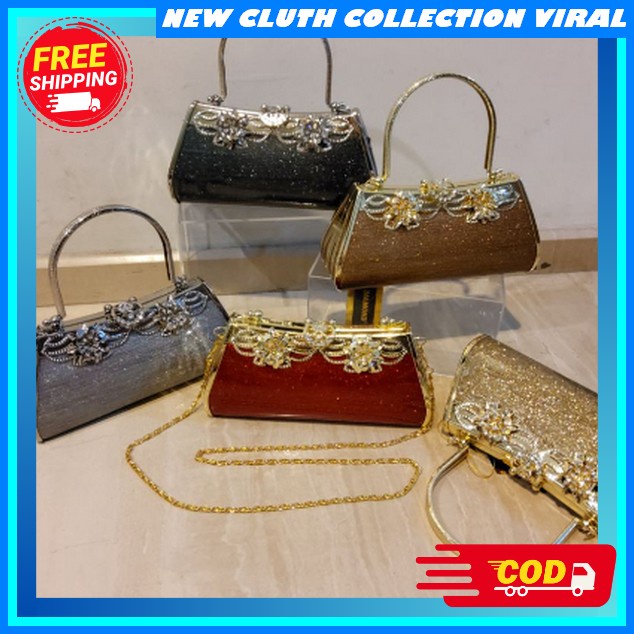 Clutch Pesta Premium Korean Style Kondangan Ori Chlutbags Tas Cewek Kekinian Impor Korea Mini Mewah 