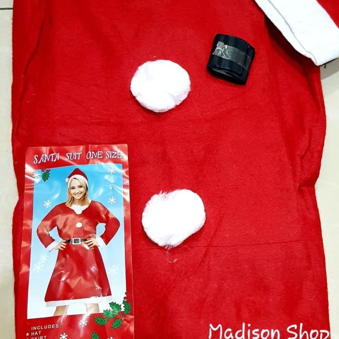 

Kostum Santa Wanita Dewasa Baju Natal Murah Pesta Kostum Natal Grosir Pengiriman Cepat