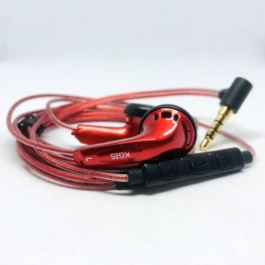 EKSKLUSIF KGIS P3 HIFI SOUND BASS EARPHONE DURABLE CABLE HEADSET EARBUD
