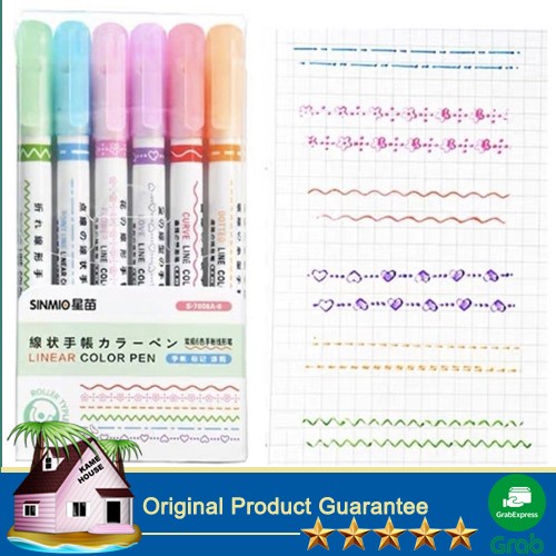 

CUCI GUDANG Curve Highlighter Pen isi 6 ORIGINAL KHS