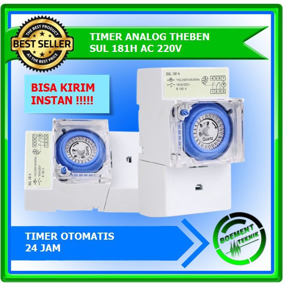 Timer Analog Sul 181 H Switch Time Panel Lampu Otomatis 24 Jam