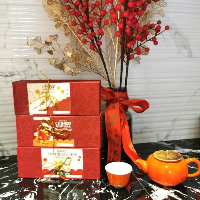 

Barang Terlaris !!! Hampers Natal Imlek Chinese Tea Packing Aman Shopsesilia_