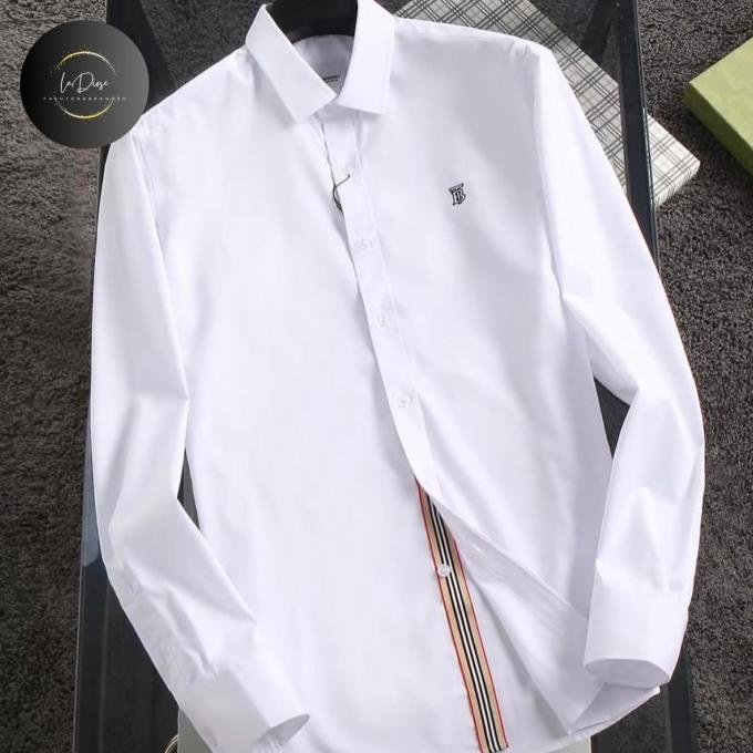 Kemeja Import Pria Putih Polos / Kemeja Panjang Branded Wafamart00