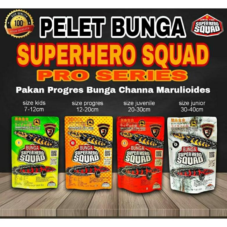 COD pelet maru BUNGA SUPERHERO SQUAD ikan channa all varian size Termurah