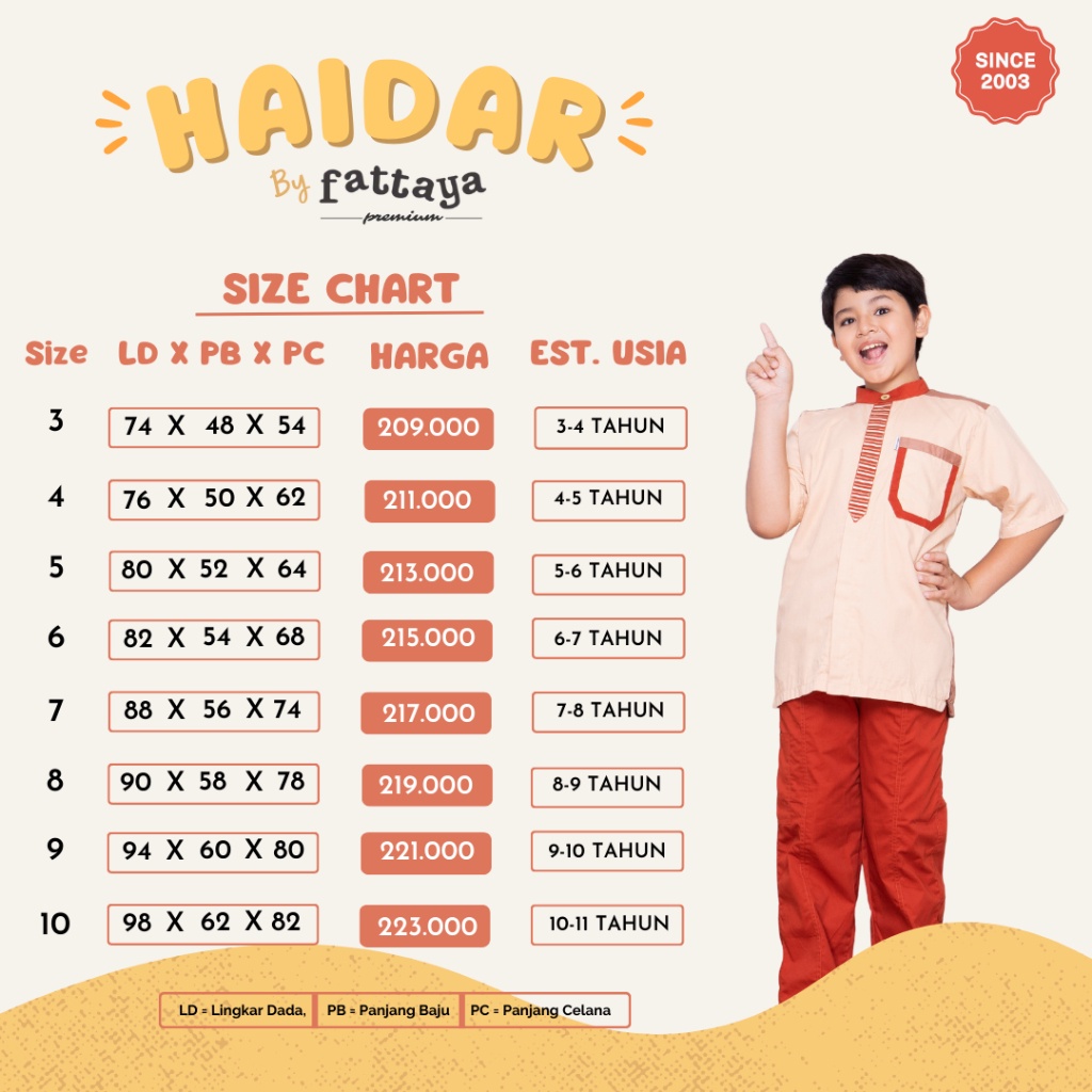 EXCLUSIVE ANAK ANAK Fattaya Premium Koko Anak Haidar - Baju Muslim Laki-laki Busana Putra Islami