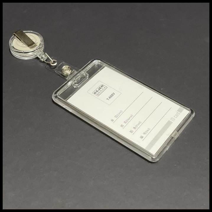 

TERMURAH ID ACRYLIC TRANSPARAN + YOYO TRANSPARAN (1 SET) ID CARD NAMETAG CASING !!!