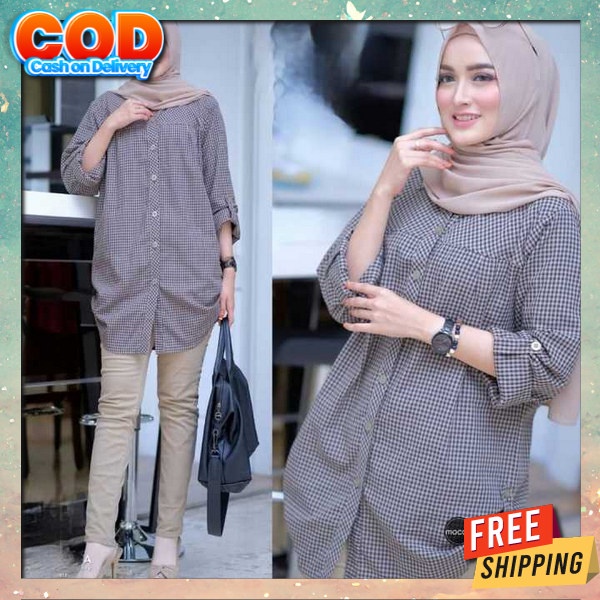 Pakean Pakaian Terbaru 2023 Bahan Adem Tunix Perempuan Trendy Buju Casual Cewek Cantik Bju Tinik Rem