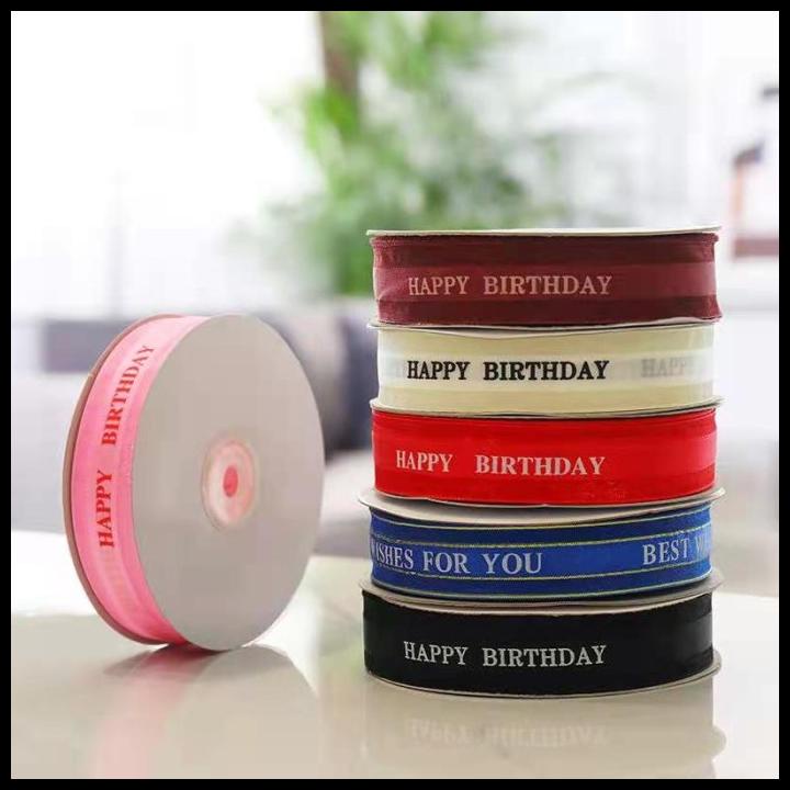 

GRATIS ONGKIR KOREAN PITA LACE/PITA KADO/PITA KAIN "HAPPY BIRTHDAY" (PER ROLL) !!