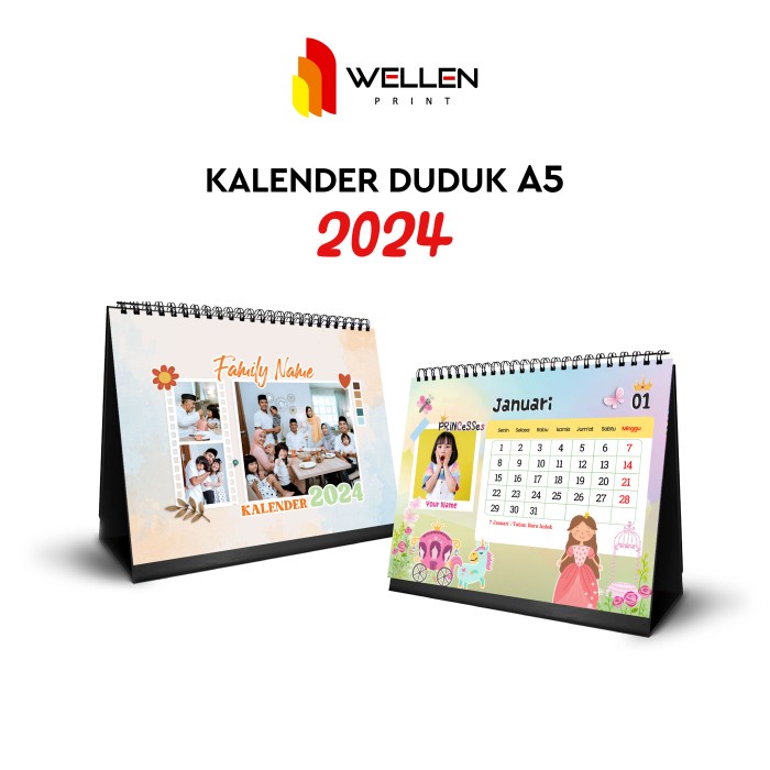 

Terlaris Wellen Print - Cetak Kalender Duduk Meja Custom Print Foto Ukuran A5 Promo Terbaru
