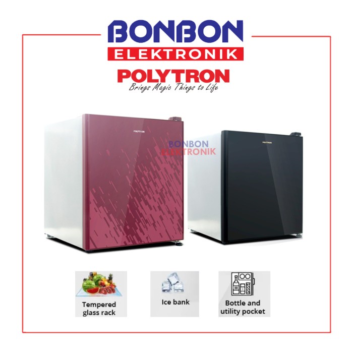 POLYTRON KULKAS MINI / PORTABLE REFRIGERATOR PRH 51 R/X / PRH51 ORIGINAL