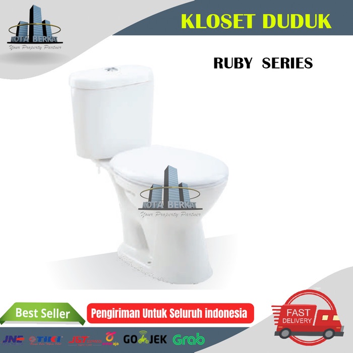 ] CLOSET DUDUK/ WC DUDUK TRILLIUN WARE - RUBY SERIES