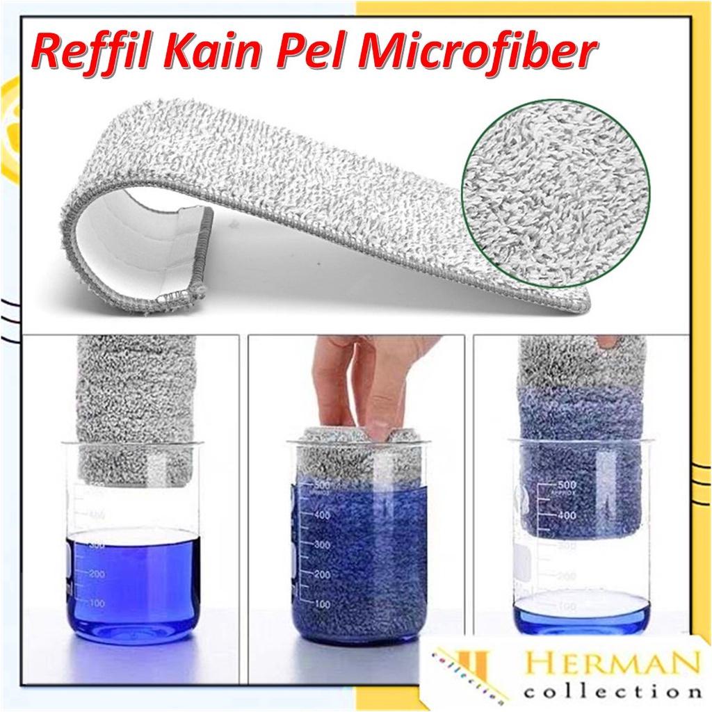Refill Kain Pel Microfiber Kain Pel Ultra Mop 32 x 12 Cm Kain Pel Microfiber Refil Baru Murah Import