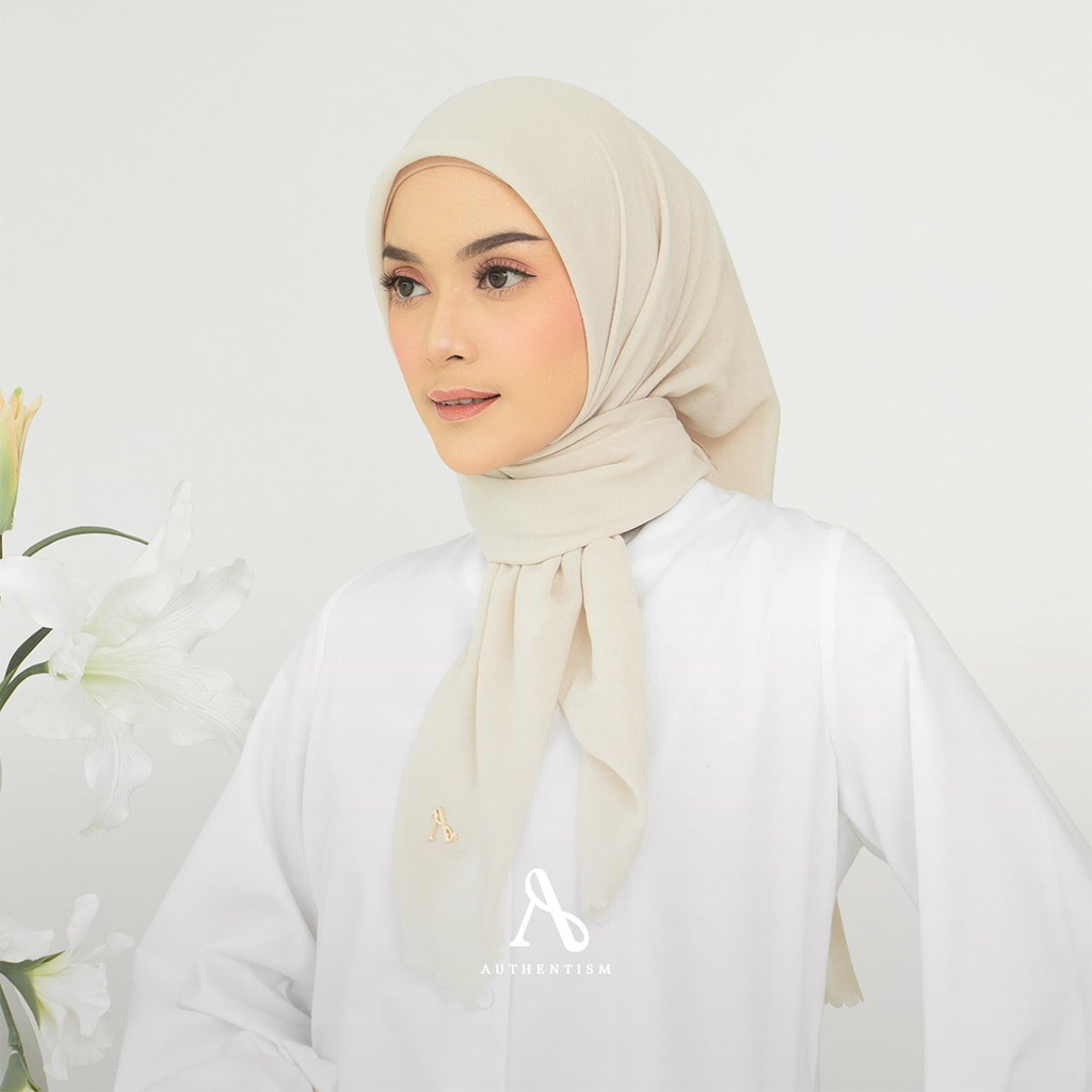 STYLISH HIJAB DAILY AUTHENTISM ID Raline Basic Voal - Kerudung Segi Empat Polos Premium