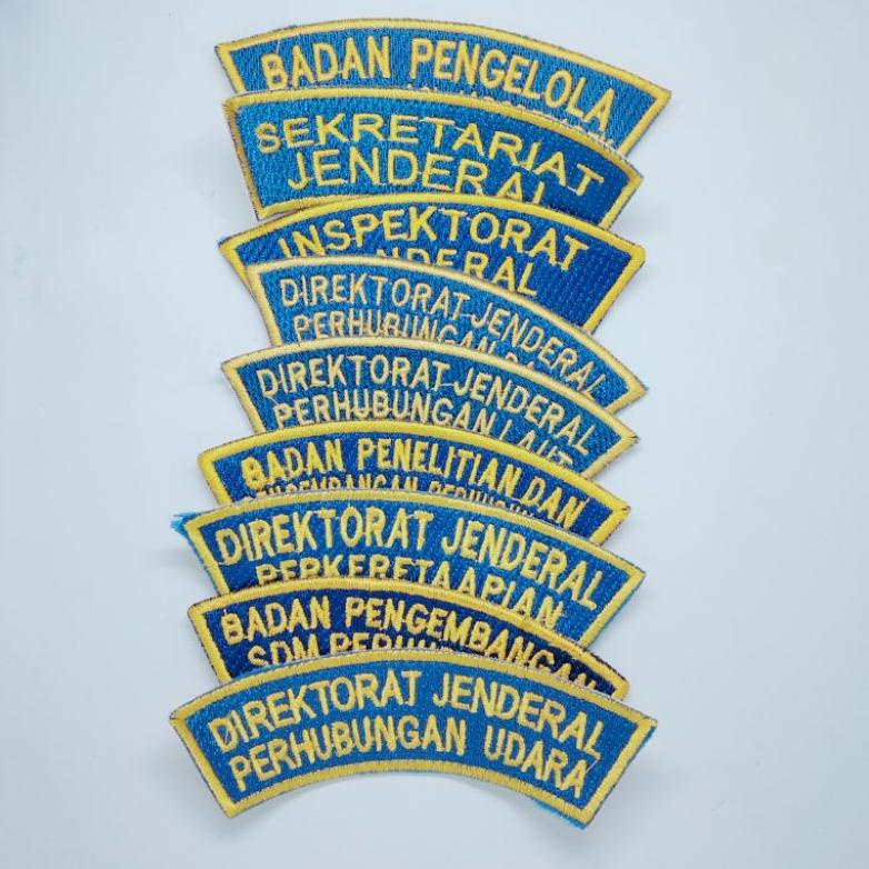Bordir Unit Kerja Perhubungan / Logo Unit Kerja Perhubungan / Logo Bordir Unit Kerja Perhubungan / B