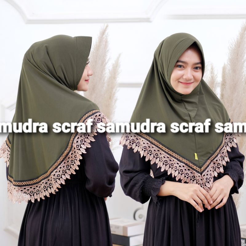 STYLISH HIJAB DAILY HIJAB JERSEY IZZA BERGO INSTAN RENDA ZIG-ZAG PED POLOS