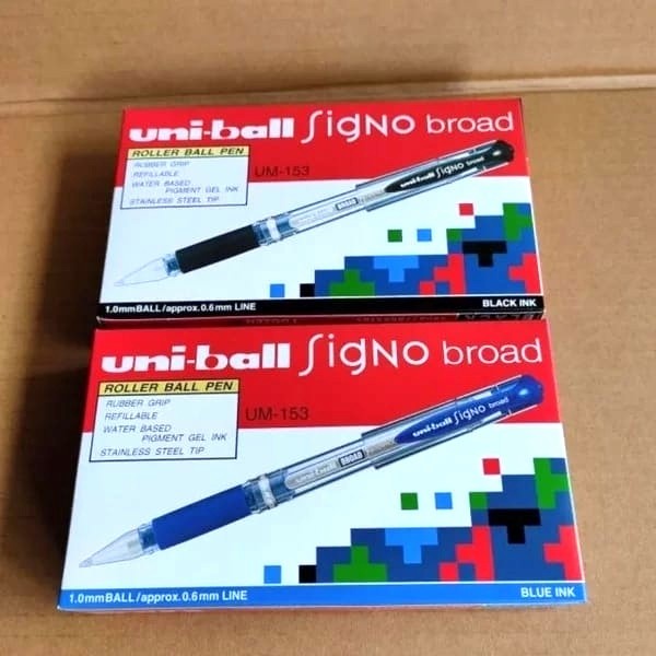

PULPEN UNI-BALL SIGNO BROAD UM-153 ( 1 LUSIN / 12 PCS )