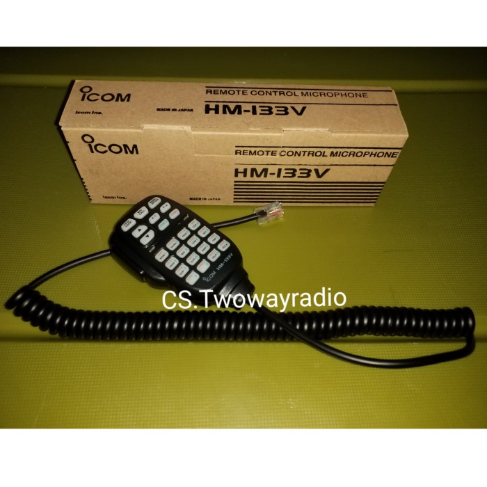 Extramic Icom Hm 133 V / Extra Mic Hm 133V / Mic Icom Hm133V