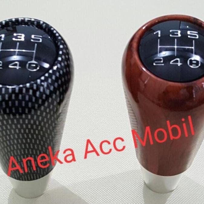 Diskon gear shift knob manual Carbon & Wood universal mobil Suzuki APV Ayo Beli