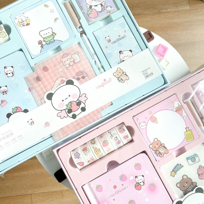 

SALE PAKET JURNAL ALAT TULIS 7 IN 1 MODEL BUNNY KELINCI IMUT READY 2 WARNA Termurah