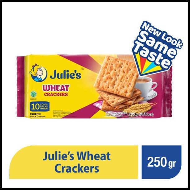

GRATIS ONGKIR BISKUIT KRAKER GANDUM / JULIES WHEAT / JULIE'S WHEAT CRACKERS 250 G !