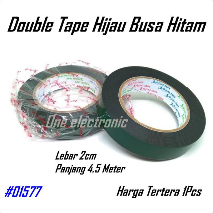 

$$$$] Lem Double Tape Foam Hijau 22mmx5m Perekat lem Busa atas bawah 2 sisi