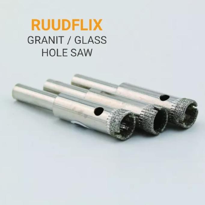 best produk] RUUDFLIX 12mm MATA BOR HOLE SAW GRANIT MARMER KACA KERAMIK